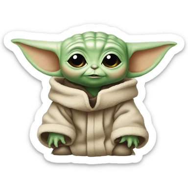 baby yoda, grogu, the child sticker