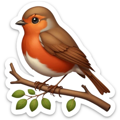 Robin bird sticker