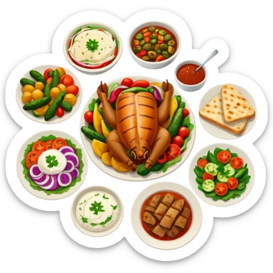 turkish meal sticker
