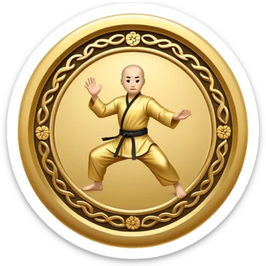 kungfu symbol sticker