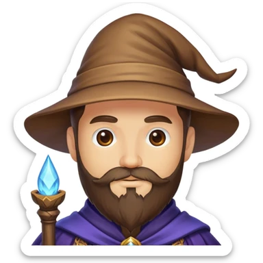make me a beard mage emoji sticker