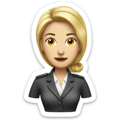 Female real state agent sticker