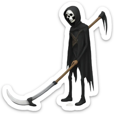death with scythe sticker