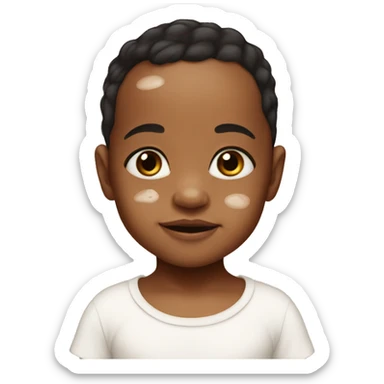Baby with Vitiligo skin condition  sticker
