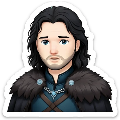 Jon snow sticker