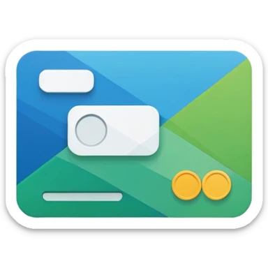 payment method flat style sticker