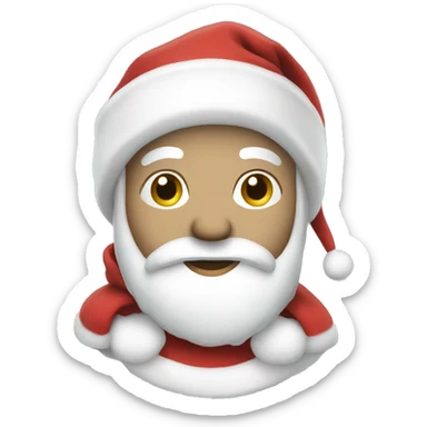 christmas white sticker