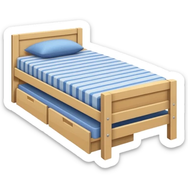 Slatted bed base sticker