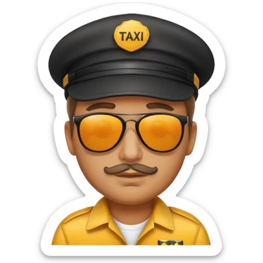 taxi driver sticker