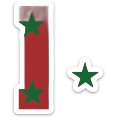 Morocco flag sticker