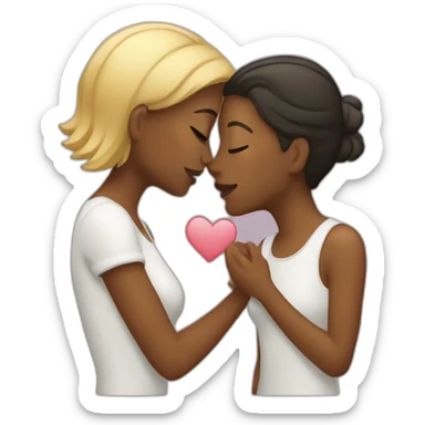 lesbians-kissing sticker