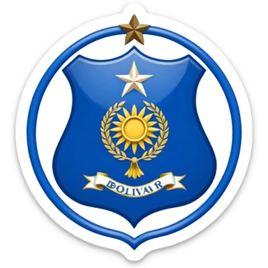 Escudo del club bolivar de la paz bolivia sticker