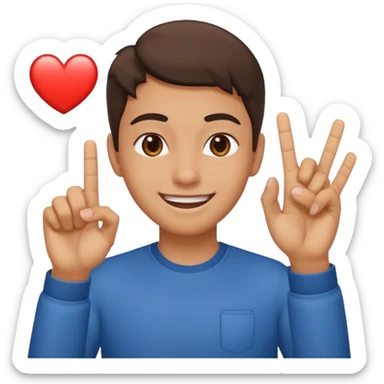 heart eyes flipping of the cameta sticker