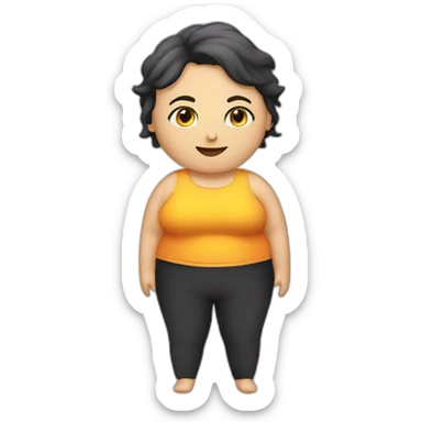 Weight loss person sticker