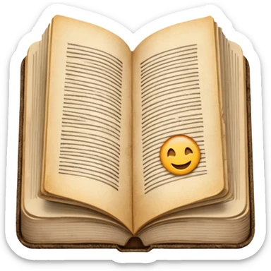 libro aperto no facce sticker