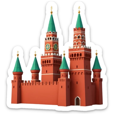 Red Tower Kremlin Moscow  sticker