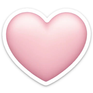 pastel pink heart sticker