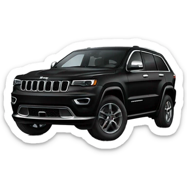 Black Jeep grand Cherokee L sticker