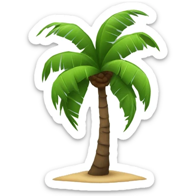 Coconut tree sticker