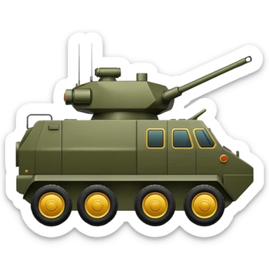 generate an ultra realistic armored vehicle sticker