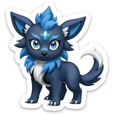 Luxio-Absol-Luxray-fusion (full body) sticker
