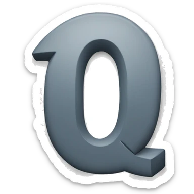 Letter Q sticker
