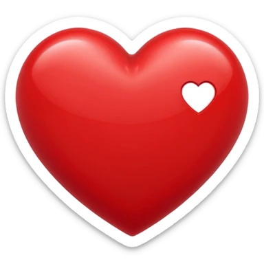 red pulsating heart sticker