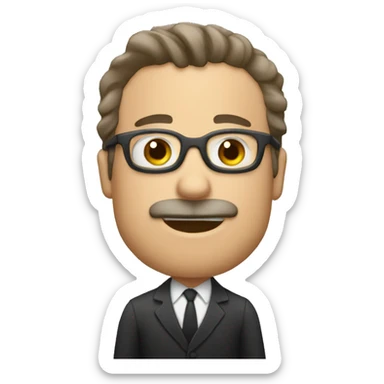 director de orquesta con palos sticker