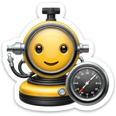 diver regulator sticker