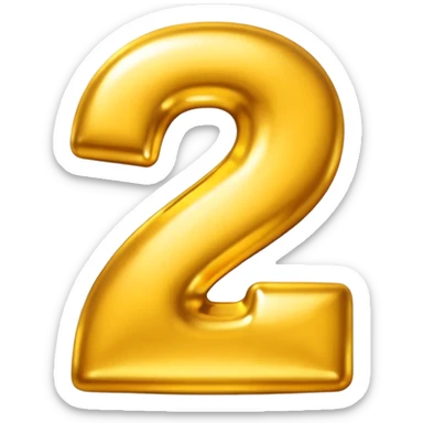 Create a shiny, lucky-themed emoji of the number 7 for a scratch card design — symbolizing winning and excitement. sticker