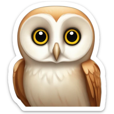 red barn owl casino sticker