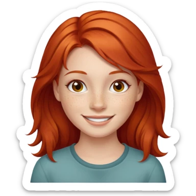 Garota ruiva sticker