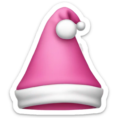 Christmas hat pink sticker