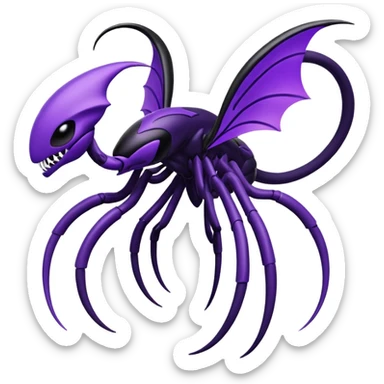Abstract Venom-Genesect-Lunala-ET-hybrid-fantasy-creature sticker