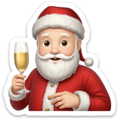 Santa Claus new year sticker