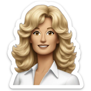 Farrah Fawcett sticker