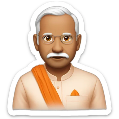 Modi and yogi sticker