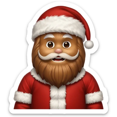 chewbacca santa star wars sticker