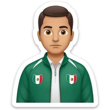 Mexican football coach sticker