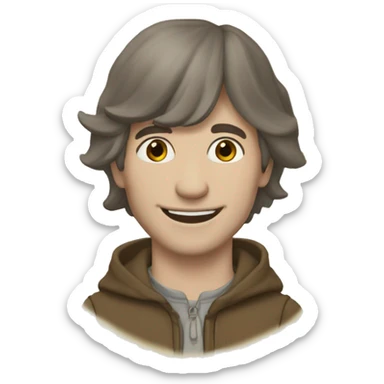 Bourriquet heureux sticker