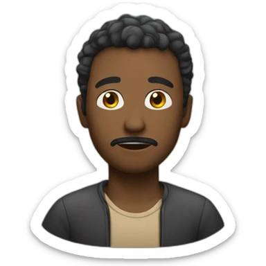 persona confundida sticker