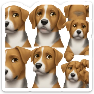 just a chill guy dog meme  sticker