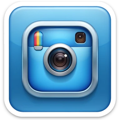 Blauer Haken Instagram sticker