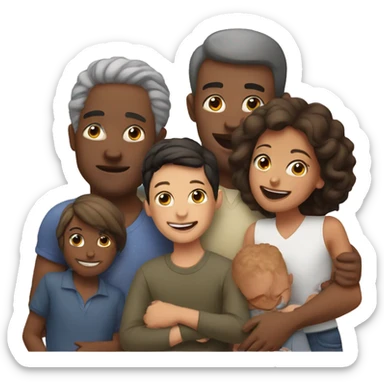 Home family love sticker