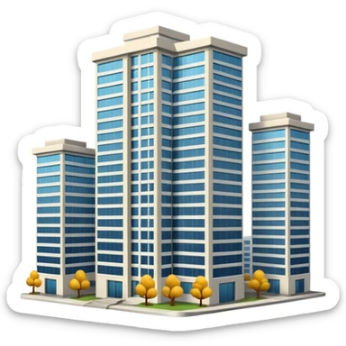 high-rise building sticker