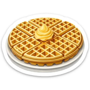 Waffle fries sticker
