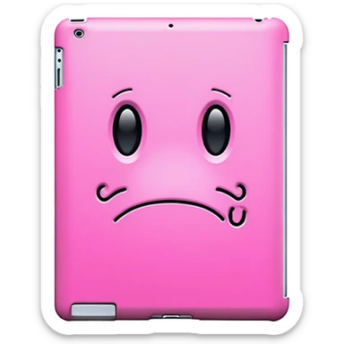Pink junk case iPad  sticker