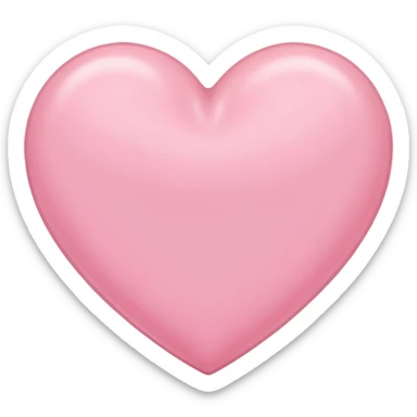 a babypink heart emoji
with no face 
plain heart only sticker
