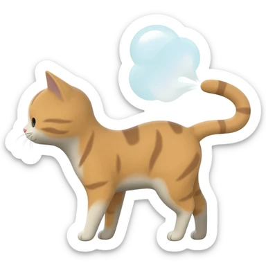 Fart cat ry sticker
