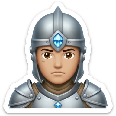 crystal-armored warrior sticker